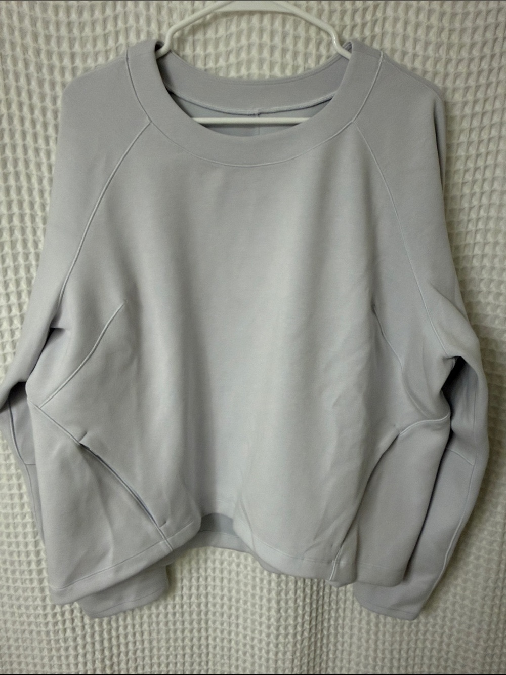 Lululemon AirWrap Modal Crew Long Sleeve Top, Alpine White, Size 16 - Picture 7 of 13